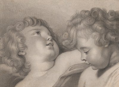 Kaksi kerubien päätä, 1800. tekijältä Thomas Cheesman