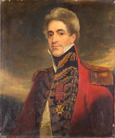 Kenraalimajuri William Casement, Intian hallituksen sotilassihteeri ja korkeimman neuvoston jäsen, noin 1840 tekijältä Thomas Clement Thompson