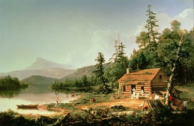 Koti metsässä, 1847 tekijältä Thomas Cole