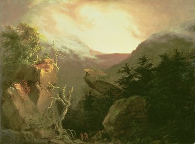 Mountain Sunrise, 1826 tekijältä Thomas Cole