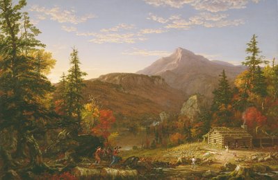 Metsästäjän paluu tekijältä Thomas Cole