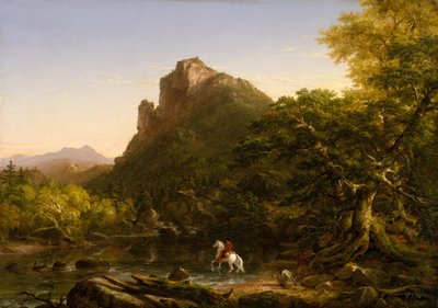 Mountain Ford, 1846. tekijältä Thomas Cole
