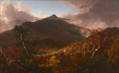 Näkymä Schroon Mountainille, Essex County, New York, Myrskyn jälkeen, 1838. tekijältä Thomas Cole