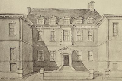Sir John Houblonin talo (litho) tekijältä Thomas Colman (after) Dibdin