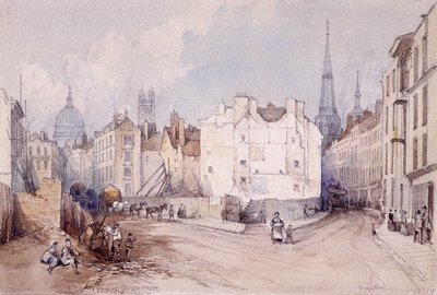 Cannon Street, Lontoo, 1851 tekijältä Thomas Colman Dibdin