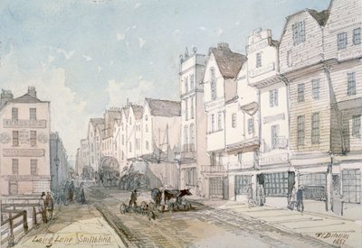 Long Lane, Lontoon kaupunki, 1851. tekijältä Thomas Colman Dibdin