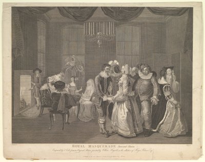Royal Masquerade Somerset House, 21. lokakuuta 1805. tekijältä Thomas Cook