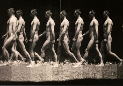 Mies kävelevä stroboskooppinen valokuva tekijältä Thomas Cowperthwait Eakins