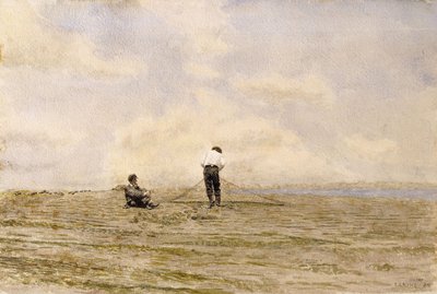 Verkon korjaaminen, 1882 tekijältä Thomas Cowperthwait Eakins