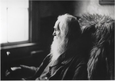 Walt Whitman Camdenissa, N.J., n.1891 (hopeapaino paperille). tekijältä Thomas Cowperthwait Eakins