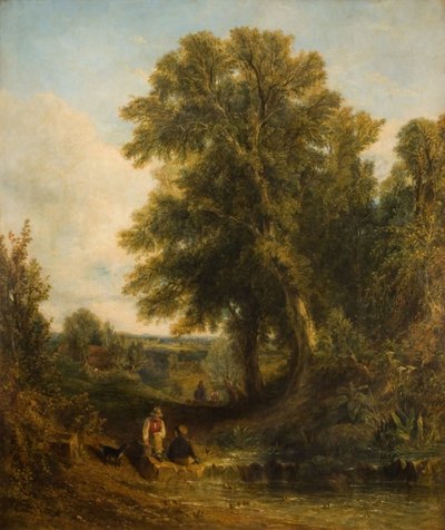 Englantilainen maisema, 1829. tekijältä Thomas Creswick