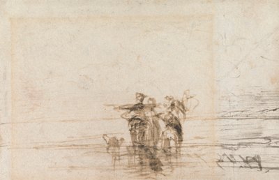 Katkarapuja rannalla tekijältä Thomas Creswick