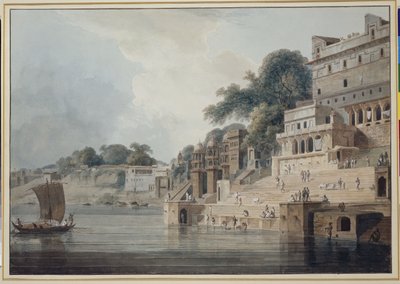 Dasashwamedh Ghat, Benaras tekijältä Thomas Daniell