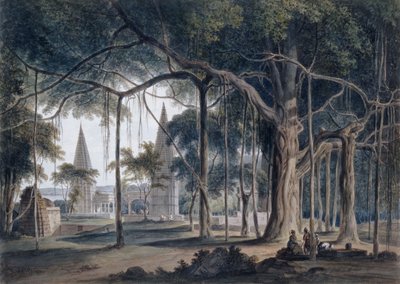 Hindutemppelit Aghorissa, Uttar Pradeshissa, tekijältä Thomas Daniell