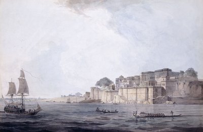 Ramnagar, Near Banaras [Varanasi], Uttar Pradesh, S.O. 1788-9 tekijältä Thomas Daniell