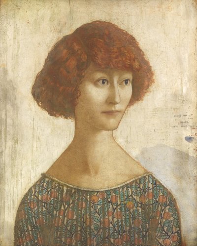 Donna Cristina (tempera ja lyijykynä paneelille) tekijältä Thomas Derrick