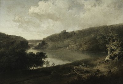 Näkymä järvelle, noin 1830 (öljy kankaalle) tekijältä Thomas Doughty