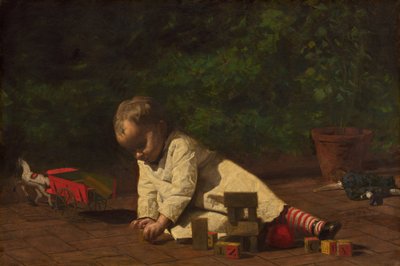 Baby at Play, 1876. tekijältä Thomas Eakins