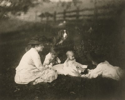[Frances, Artie ja Tom Crowell sekä Susan Macdowell Avondalessa, Pennsylvaniassa] tekijältä Thomas Eakins