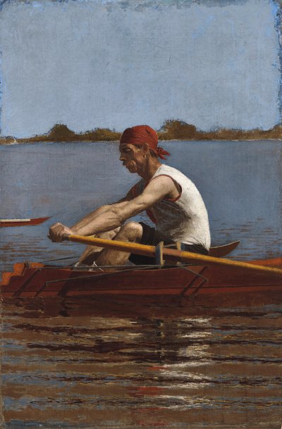 John Biglin yhden hengen kelkassa, 1874 tekijältä Thomas Eakins