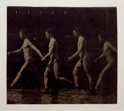 Marey Wheelin valokuvat tunnistamattomasta mallista, 1884. tekijältä Thomas Eakins