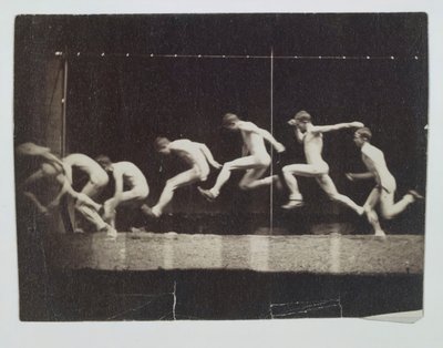 Marey Wheelin valokuvat tunnistamattomasta mallista, 1884. tekijältä Thomas Eakins