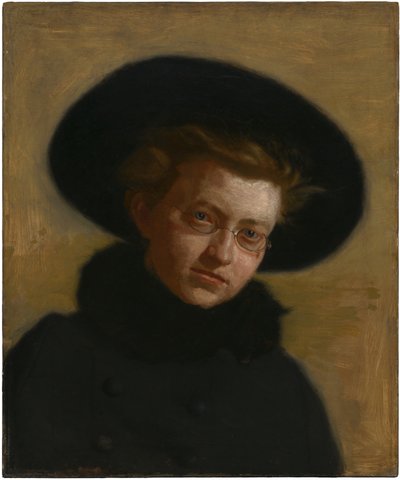Lillian Hammitin muotokuva (tyttö suuressa hatussa) tekijältä Thomas Eakins