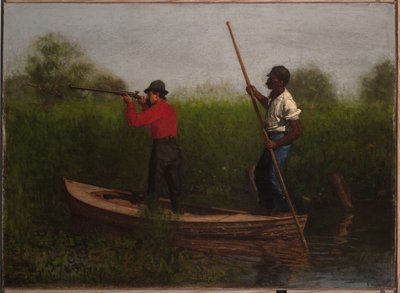 Rallien metsästys Delawarejoella tekijältä Thomas Eakins