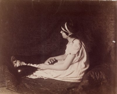 [Istuva nainen ja luuttu] tekijältä Thomas Eakins