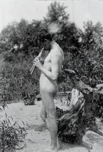 Pysyvä Piper Study for Arcadia, n. 1883. tekijältä Thomas Eakins