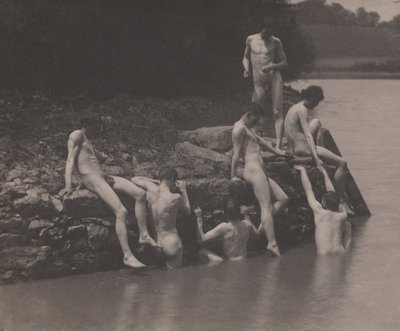 Tutkimus "Uinti" tekijältä Thomas Eakins