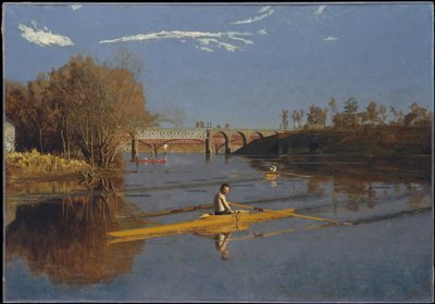 Mestaruuskilpailu yksikkösoudussa (Max Schmitt yksikkösoudussa) tekijältä Thomas Eakins