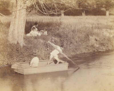 Kaksi poikaa leikkimässä Creekillä, 4. heinäkuuta 1883, 1883. tekijältä Thomas Eakins