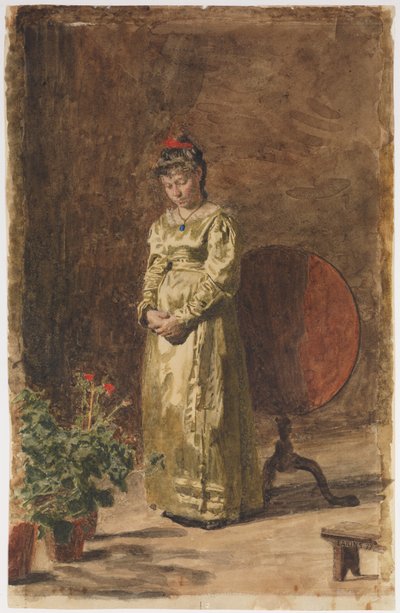 Mietiskelevä nuori tyttö tekijältä Thomas Eakins