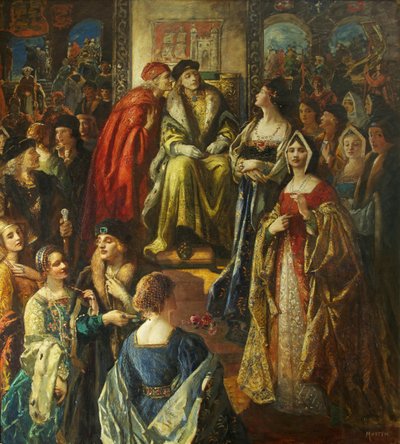 Kuningas Henrik VII sakotti Bristolin kansalaisia, koska heidän vaimonsa olivat niin hienosti pukeutuneita tekijältä Thomas Edwin Mostyn