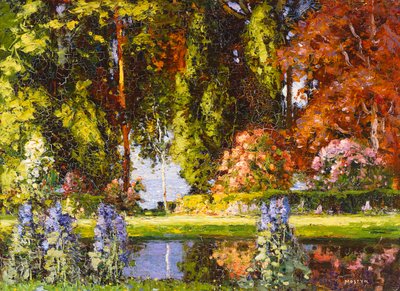 Puutarha meren rannalla tekijältä Thomas Edwin Mostyn