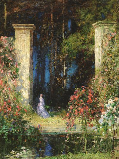 Vanha portti (öljy kankaalle) tekijältä Thomas Edwin Mostyn
