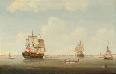 HMS Woolwich hinauksessa tekijältä Thomas Elliott