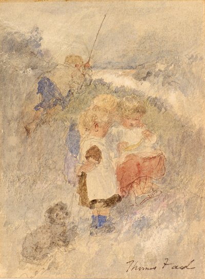 Lapset Kalastus tekijältä Thomas Faed