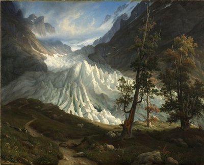 norjaksi: Grindelwaldin jäätikkö Grindelwaldin jäätikkö tekijältä Thomas Fearnley