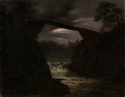 Haugen silta Arendalin edustalla tekijältä Thomas Fearnley