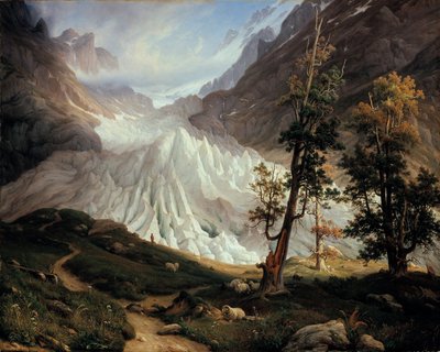 Alempi Grindelwaldin jäätikkö tekijältä Thomas Fearnley