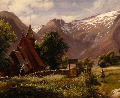 Tjugumin kirkko, Balestrand tekijältä Thomas Fearnley