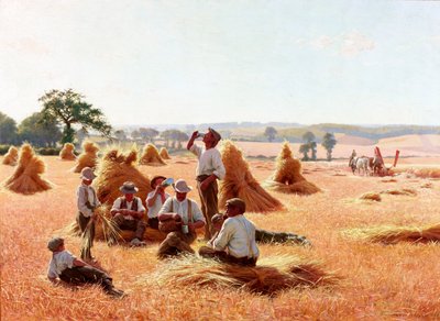 Harvesterit lepäävät, 1898 tekijältä Thomas Frederick Mason Sheard