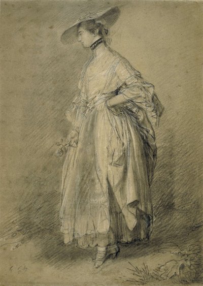 "Nainen ruusun kanssa" tekijältä Thomas Gainsborough
