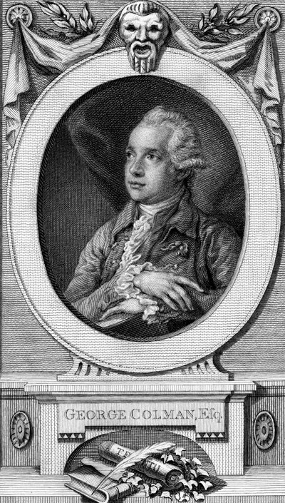 George Colman vanhempi, kaivertanut John Hall tekijältä Thomas Gainsborough