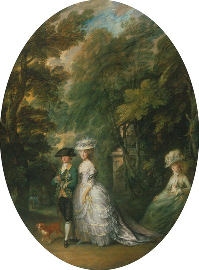 Henry, Cumberlandin herttua (1745–1790) yhdessä Cumberlandin herttuattaren (1743–1808) ja Lady Elizabeth Luttrellin (k. 1799) kanssa tekijältä Thomas Gainsborough