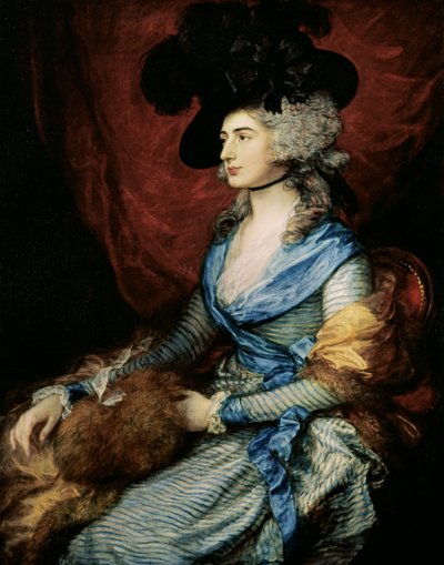rouva Sarah Siddons, näyttelijä (1755-1831), 1785 tekijältä Thomas Gainsborough