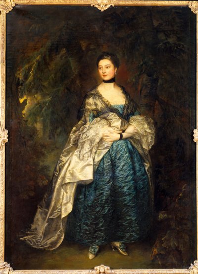 Lady Gertrude Alstonin (1732-1807) jalassa muotokuva Thomas Gainsboroughin (1727-1788) maalaus 1700-luvun su. 2,28x1,66 m tekijältä Thomas Gainsborough