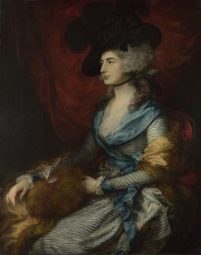 Sarah Siddonsin muotokuva, 1785 tekijältä Thomas Gainsborough